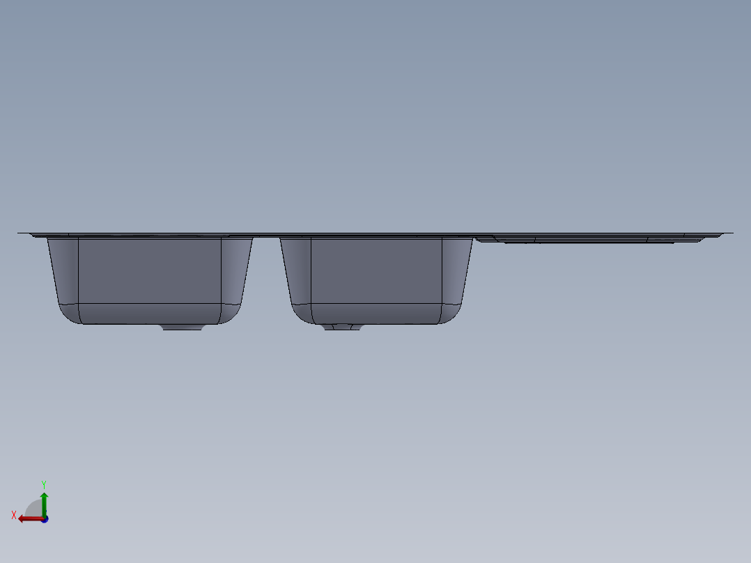 水槽、不锈钢水槽(42)后视图