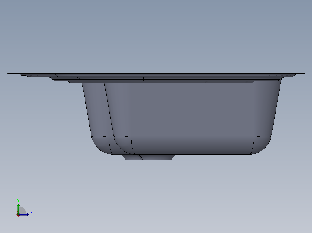 水槽、不锈钢水槽(42)左视图