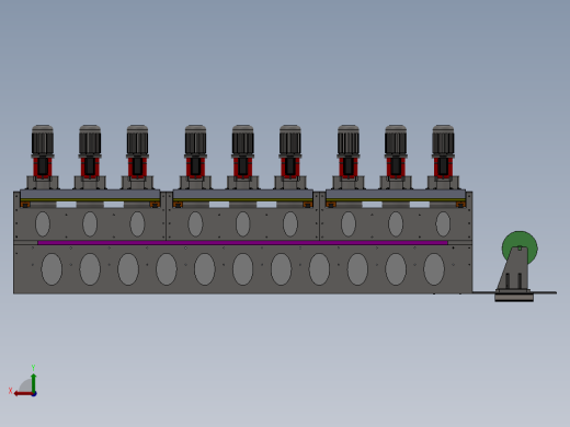1200mm石板磨削抛光机后视缩略图