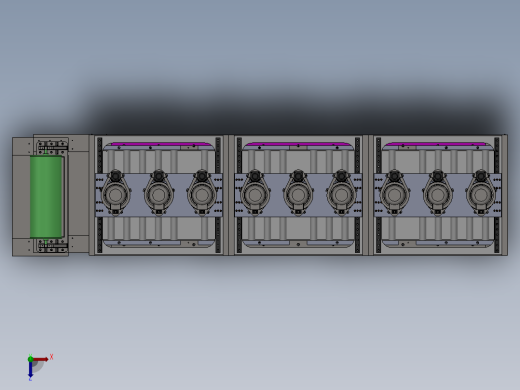 1200mm石板磨削抛光机俯视缩略图