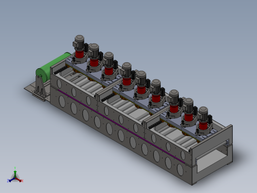 1200mm石板磨削抛光机正等轴测缩略图