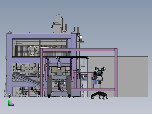 自立袋产品品自动装盒并装箱sw22左视缩略图