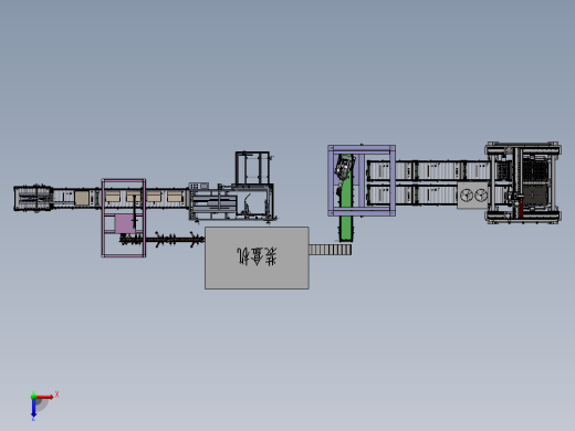 自立袋产品品自动装盒并装箱sw22俯视缩略图