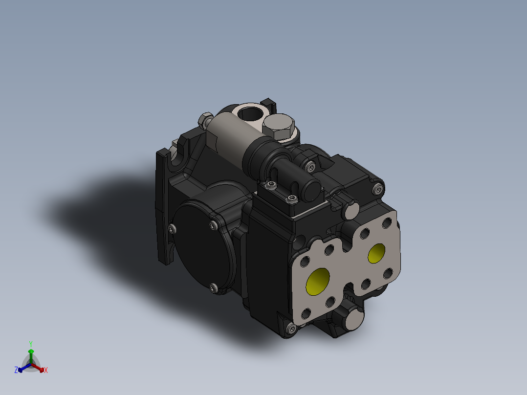 YUKEN EUROPE LTD-A3H16-FR01KK-10液压元件正等轴测图