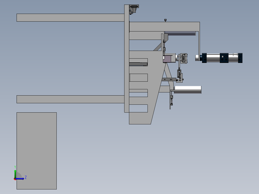 三维模型(1)左视图