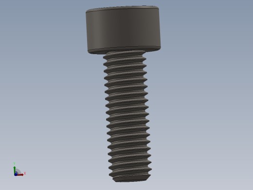 Screw_DIN_912_M5x15F_A2.SLDPRT公制内六角螺钉