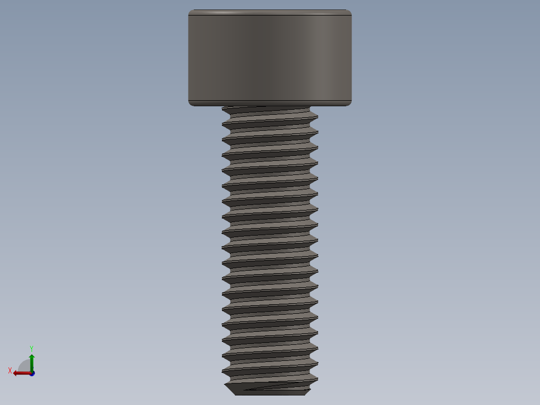 Screw_DIN_912_M5x15F_A2.SLDPRT公制内六角螺钉后视图