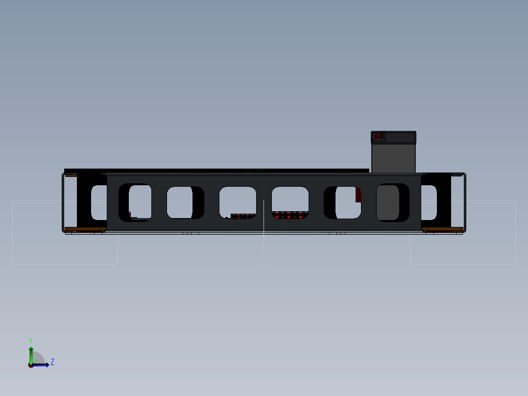 AGV小车、AGV(2)左视图