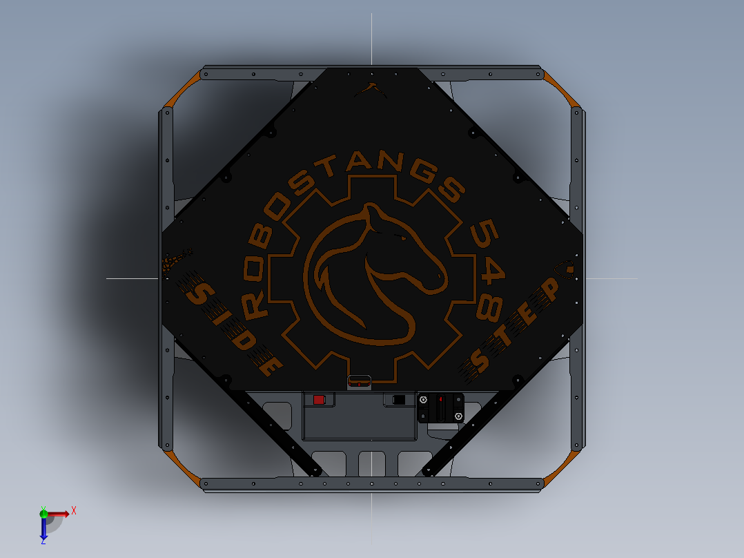 AGV小车、AGV(2)俯视图