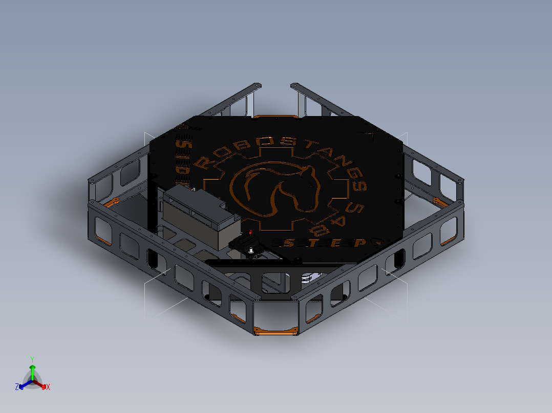 AGV小车、AGV(2)正等轴测图