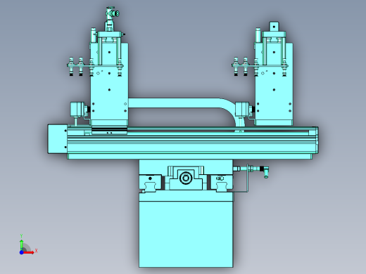 多轴移动式吸盘取料机构前视缩略图