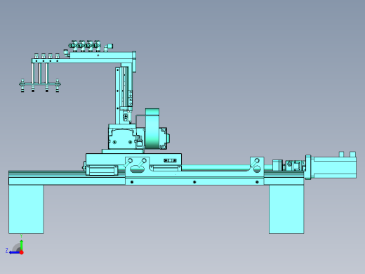 多轴移动式吸盘取料机构右视缩略图