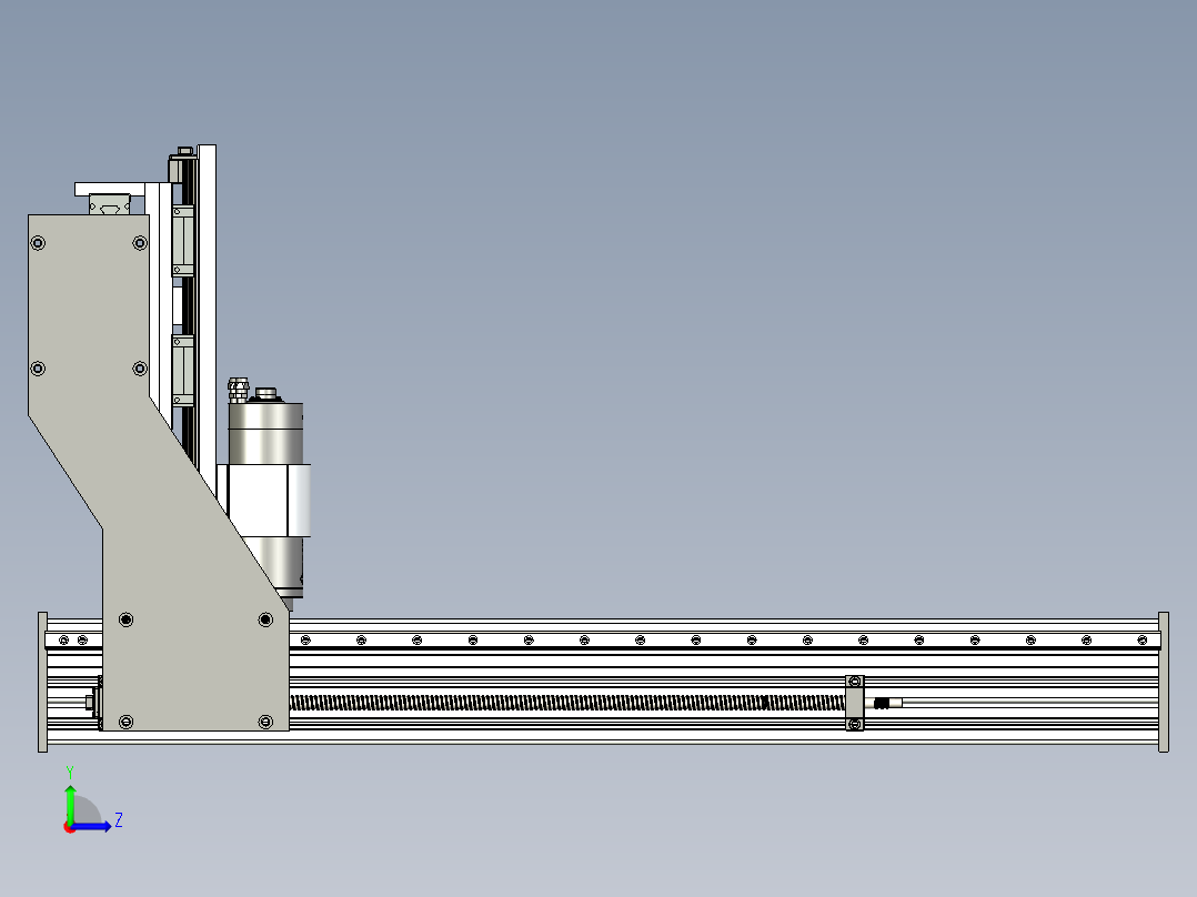 A2004714-数控铣床左视图