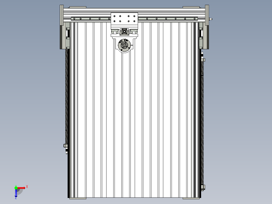 A2004714-数控铣床俯视图
