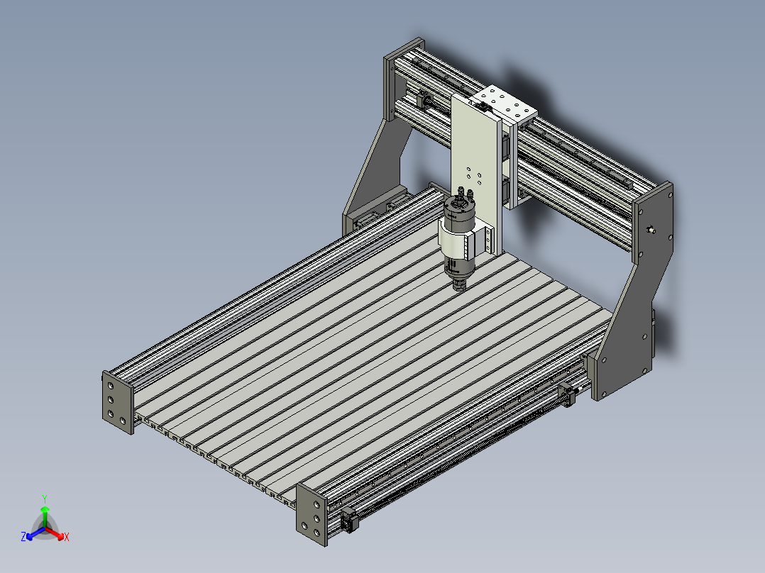 A2004714-数控铣床正等轴测图