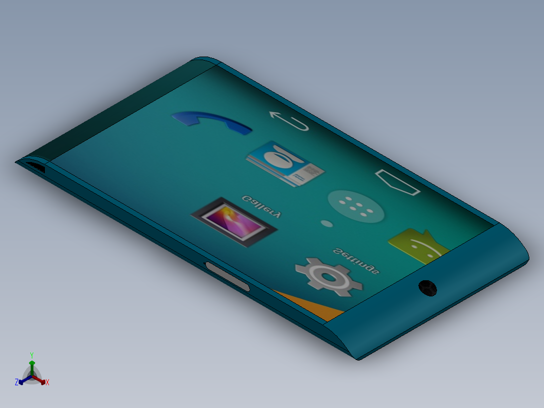 手机设计12正等轴测图