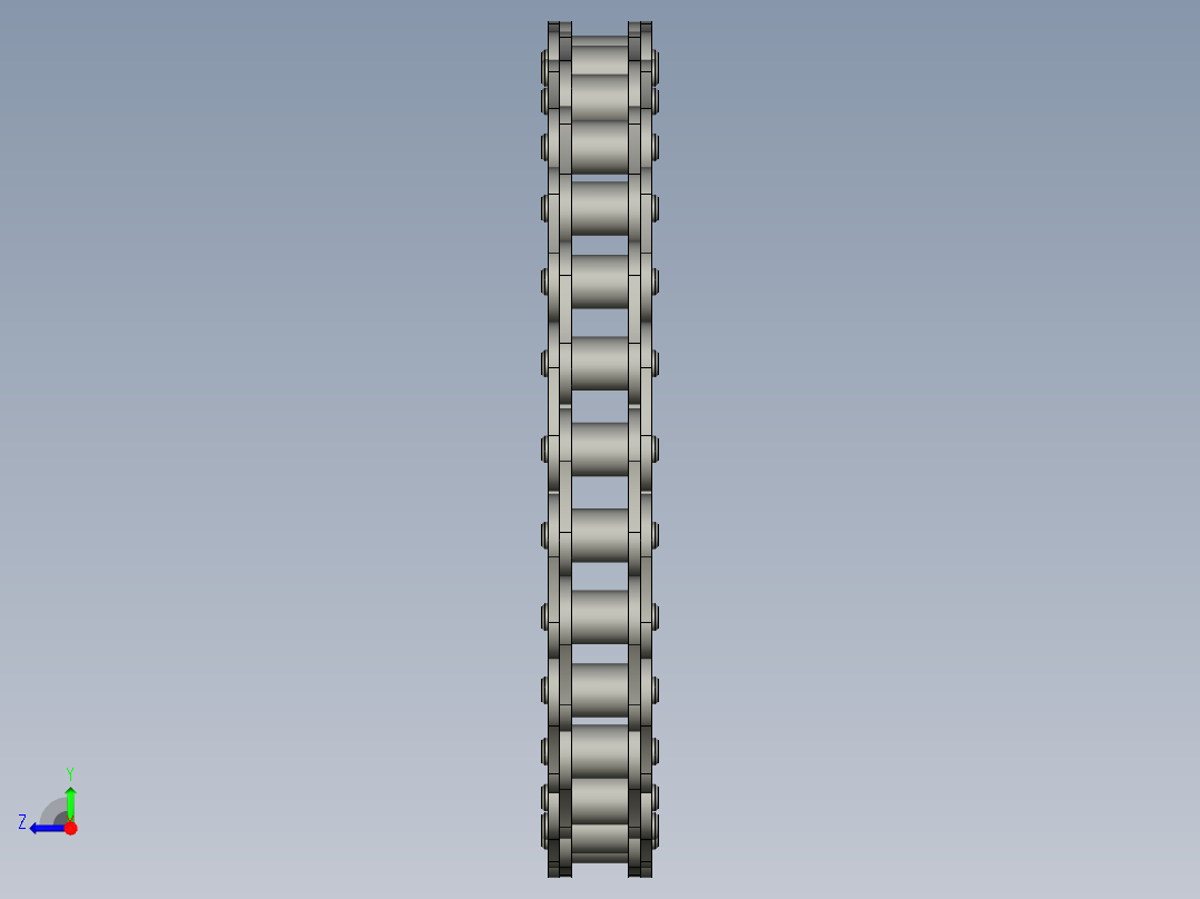 单排链条12A-28节右视图