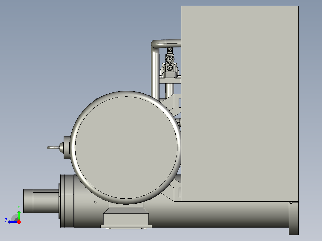 液压泵送装置的缓冲器右视图