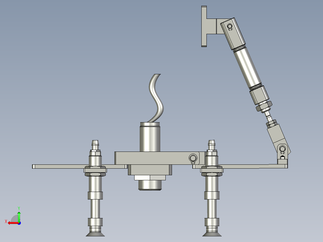 折片组件后视图