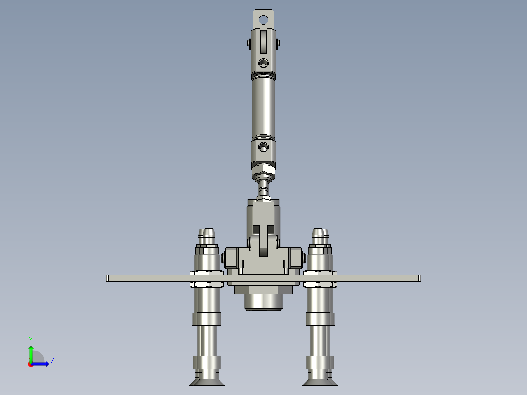 折片组件左视图