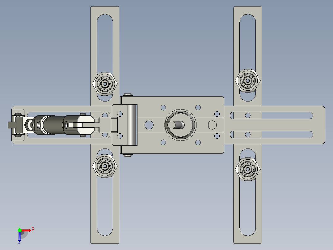折片组件俯视图