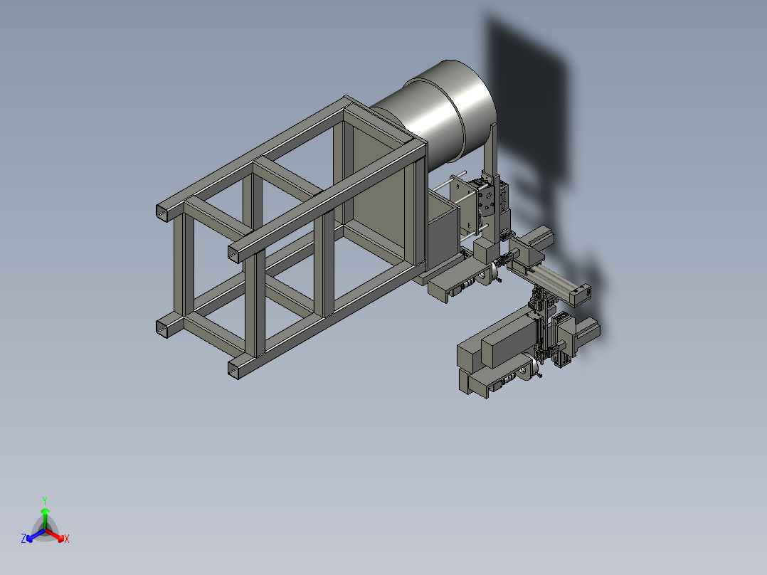 球壳自动上料总成主视图