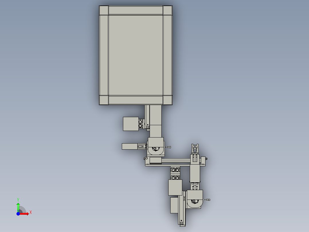 球壳自动上料总成前视图