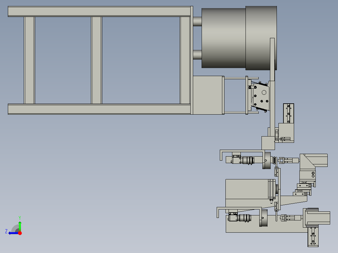 球壳自动上料总成右视图