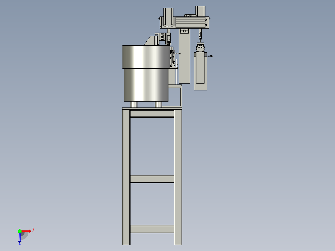 球壳自动上料总成俯视图
