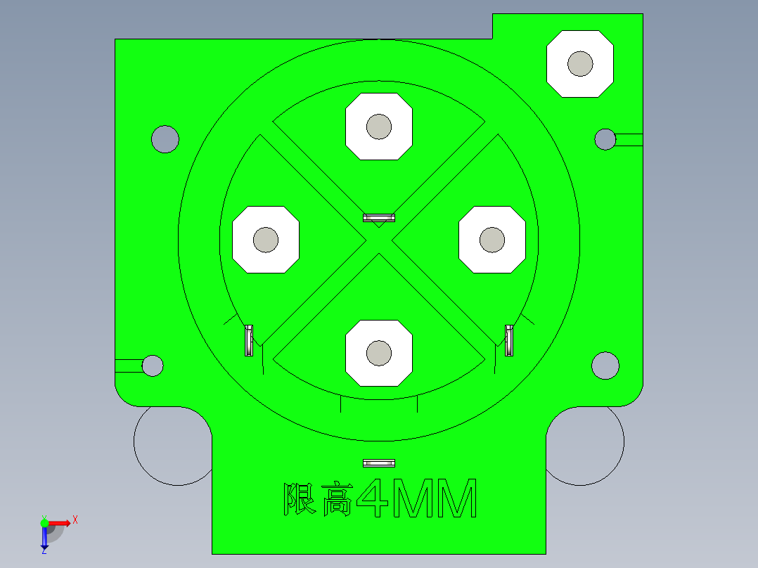 2601b8遥控器 含内部结构俯视图