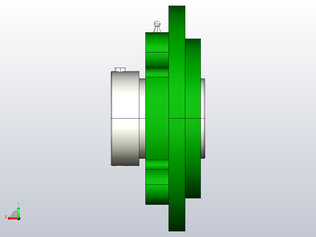 GB╱T 7810-2017[带凸台圆形座外球面球轴承(UELFC)UELFC 213]后视图