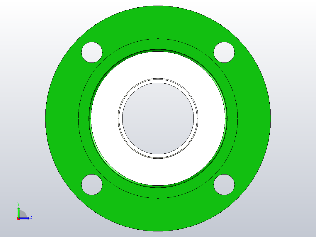 GB╱T 7810-2017[带凸台圆形座外球面球轴承(UELFC)UELFC 213]左视图