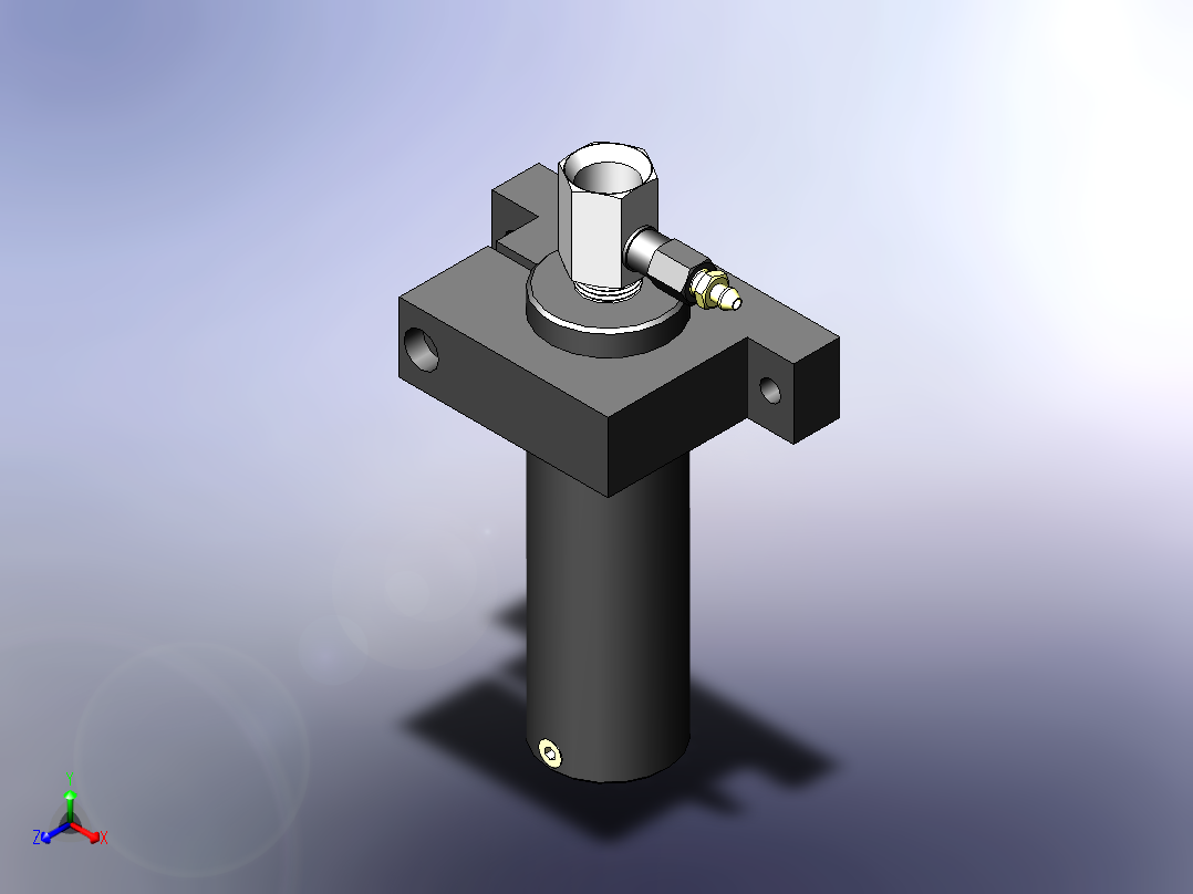 氮气弹簧(1)正等轴测图