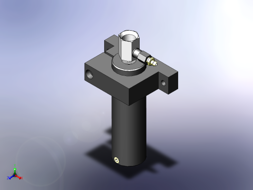 氮气弹簧(1)正等轴测缩略图