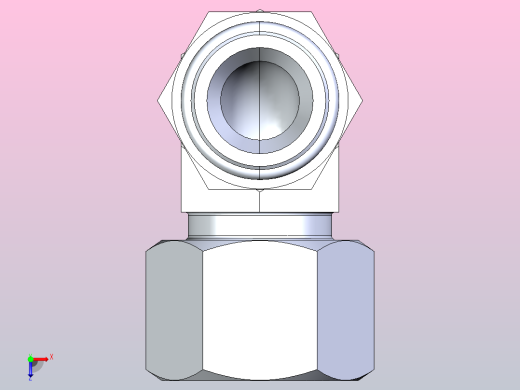 1CG9-OG 1DG9-OG 90°弯英管螺纹可调向O形圈密封柱端[1DG9-24-08OG-RN]俯视缩略图