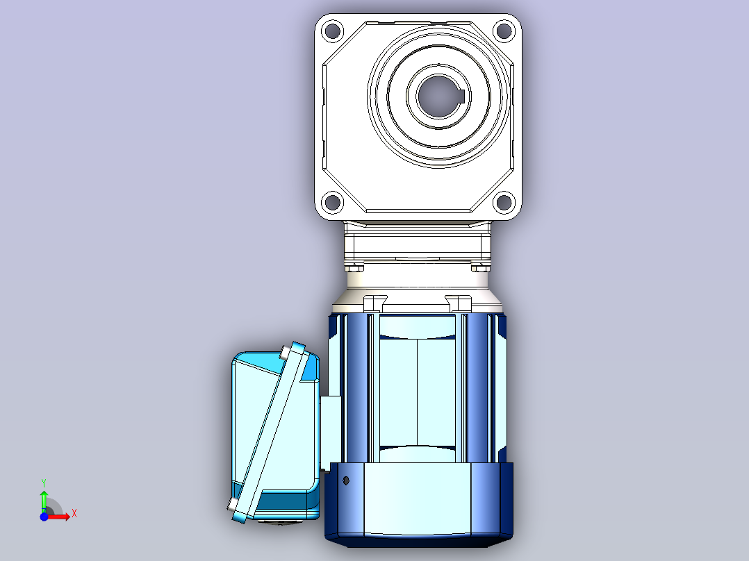住友(SMT)减速机3D RNYM01-1230-B前视图