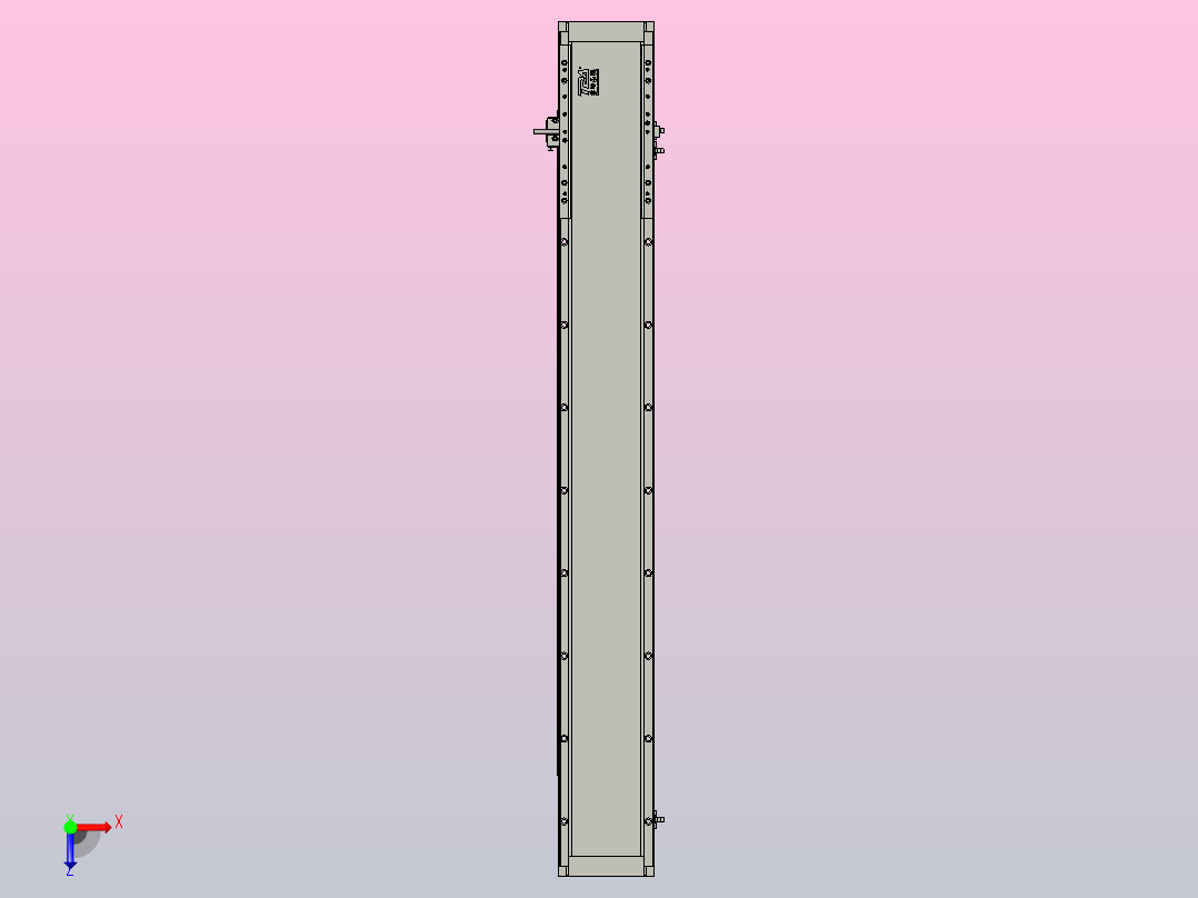 直驱直线电机轴TPA-LNP3-140-55C4-1-L900-3-C-10-N3俯视图