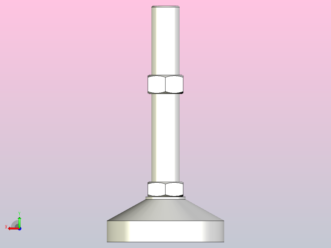 脚杯WAD51-D100-M24-L150后视图