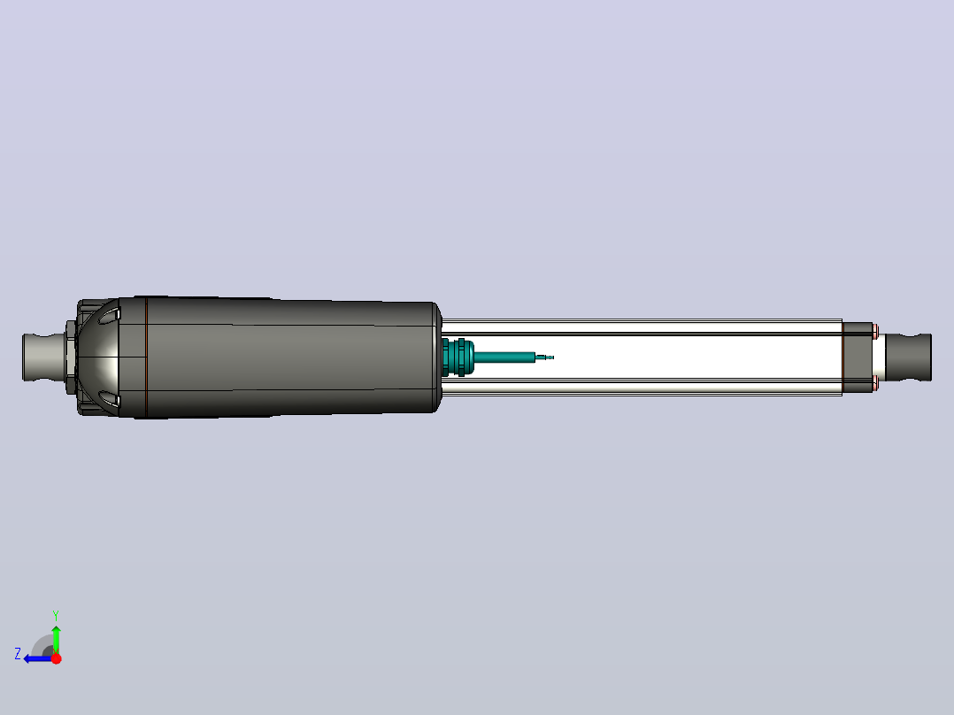 12000N电动推杆(ZJWSN-C)[ZJWSN-C-S350]右视图