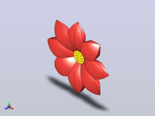 花卉3D设计优雅逼真花卉模型