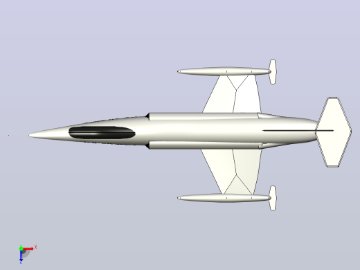F-104星际战斗机俯视缩略图