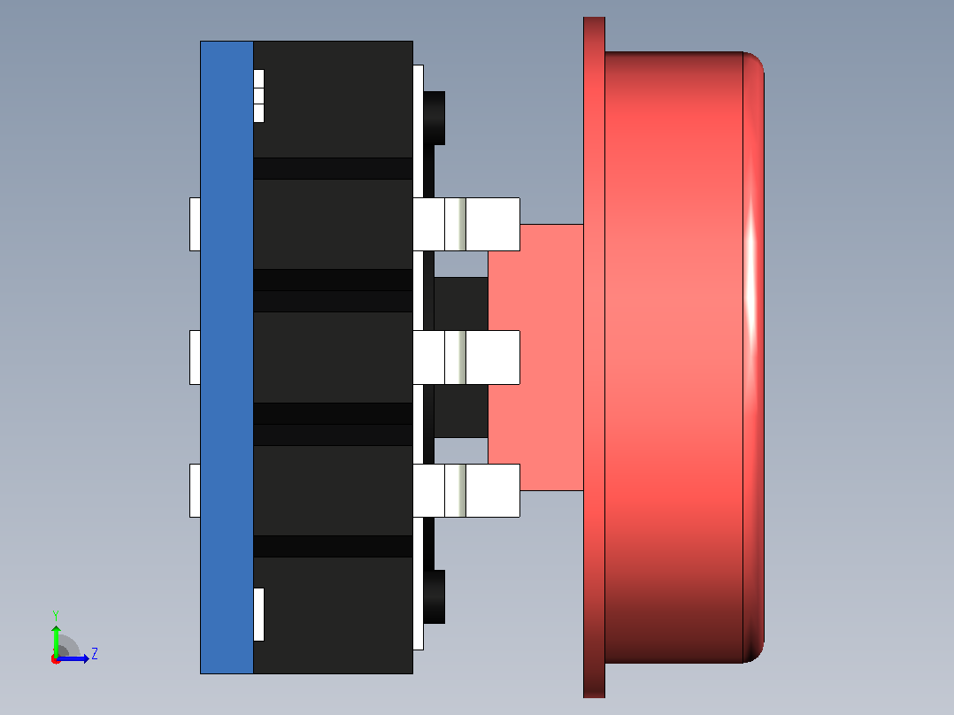 12mm按键模块左视图