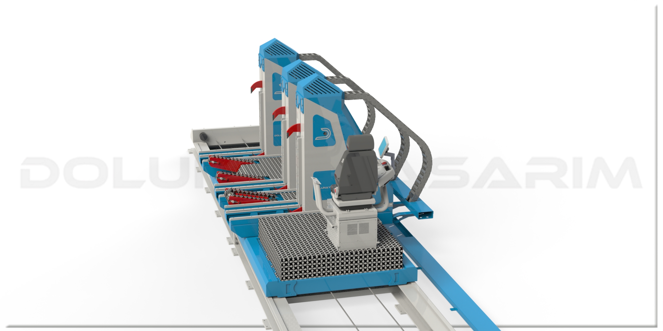 120厘米重型垂直带锯车式原木切片机生产线