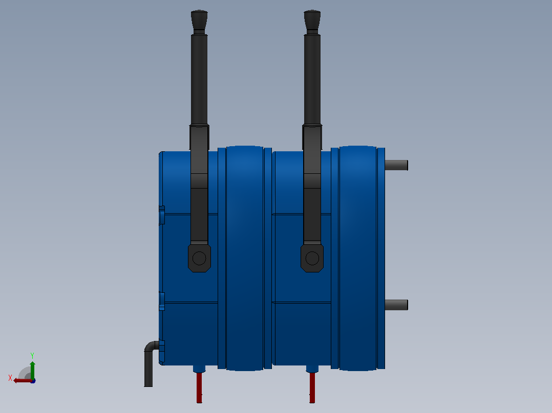 MD-D型电磁圆盘式制动器_MD7-D-14-RL-DC24V后视图