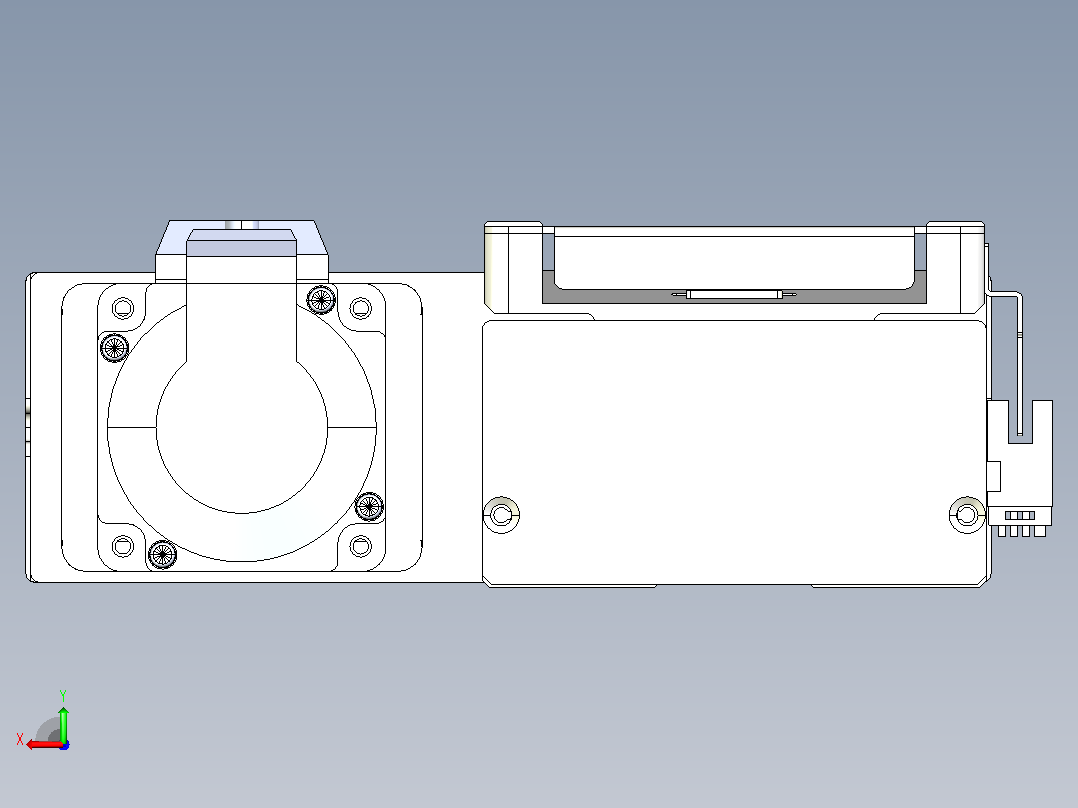滚珠丝杠直线轴带导轨全封闭TPA-HCR-105D-1610C-L950-MR-C-P40-N3后视图
