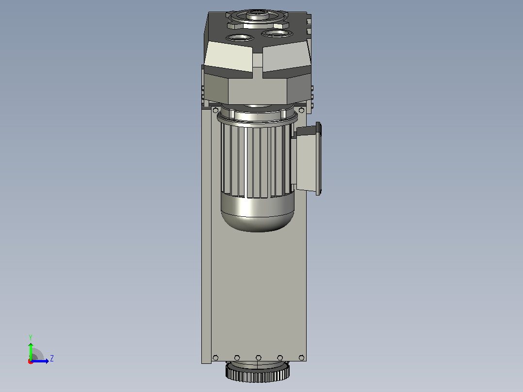 碎纸机shredder-40832-模型格式为 stp igs左视图