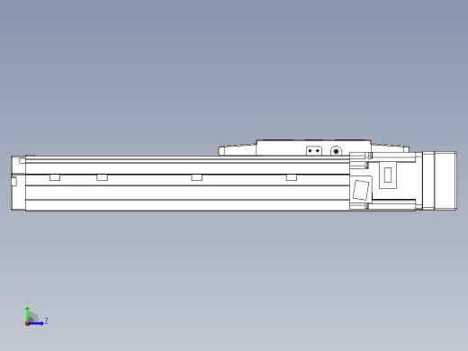 滚珠丝杠直线轴内置导轨TPA-GCR-120-1610C-L200-MR-M40-N3左视缩略图