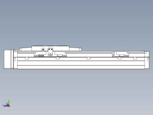滚珠丝杠直线轴内置导轨TPA-GCR-120-1610C-L200-MR-M40-N3右视缩略图