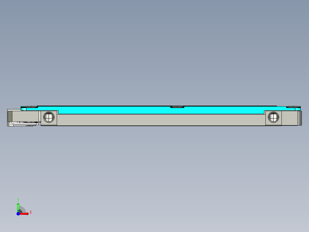 硬盘内部结构CATIA V5 r21实体前视图