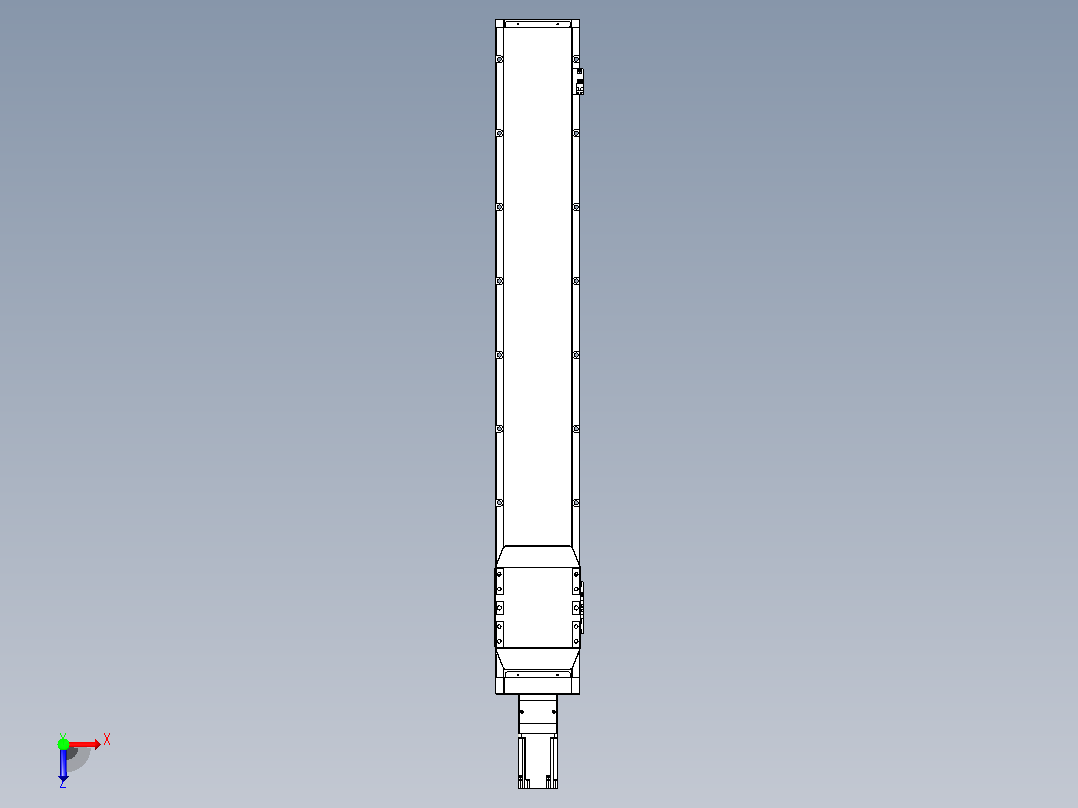 滚珠丝杠直线轴内置导轨TPA-GCR-170-2510C-L1050-M-M75-N3俯视图